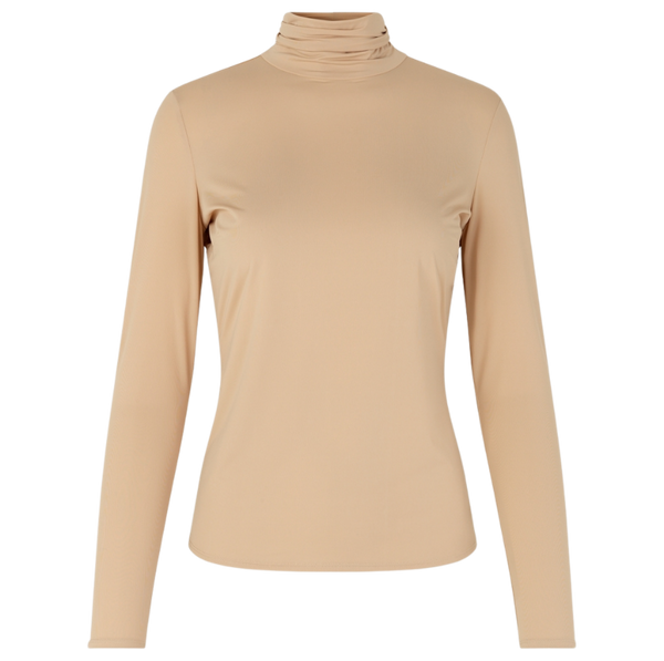Notes Du Nord Melanie High Neck Bluse Nude