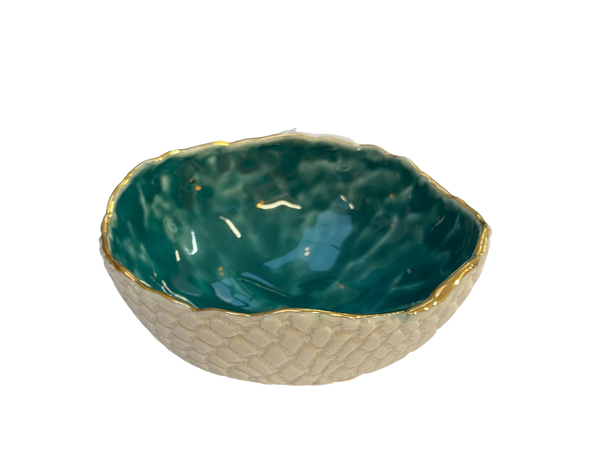 Keramik By Miabella Mellem Mørkegrøn Smykkeskål