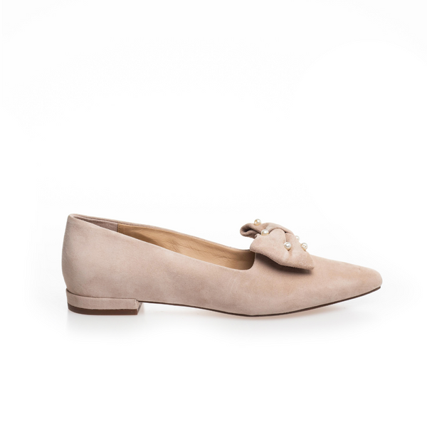 Copenhagen Shoes By Josefine Valentin Be Good Pearls Ballerina Beige