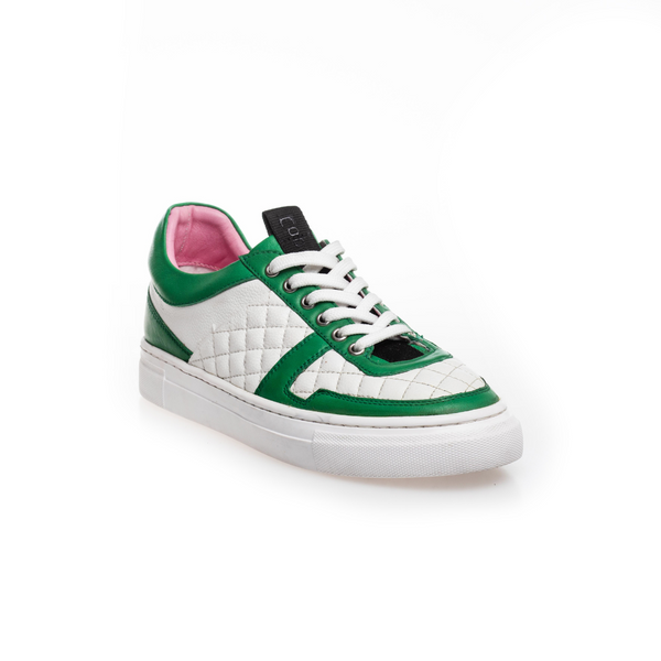 Copenhagen Shoes By Josefine Valentin Paris Walk Sneakers Green/White (Forudbestiling - Lev. Februar/Marts)