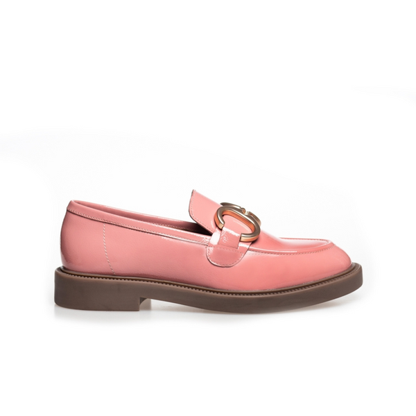 Copenhagen Shoes Come With Me Patent Loafers Rosa