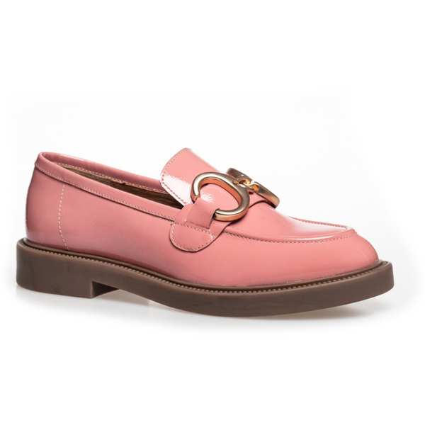 Copenhagen Shoes Come With Me Patent Loafers Rosa