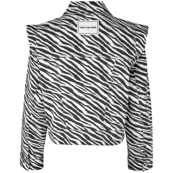 Notes Du Nord Gia Denim Jakke Zebra