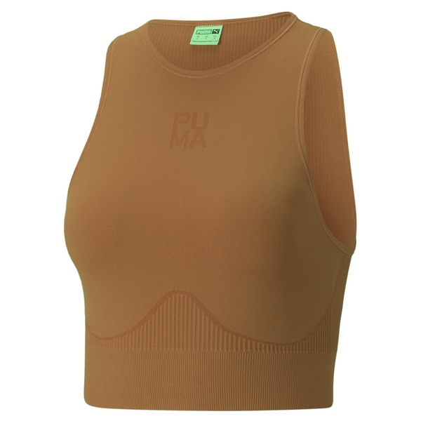 Puma Infuse Evoknit Cropped Top Desert Tan