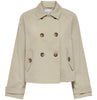 Only April Short Trenchcoat Oxford Tan