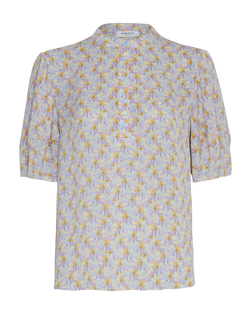 Moss Copenhagen Henriet Rikkelie 2/4 Bluse Blue Flowers