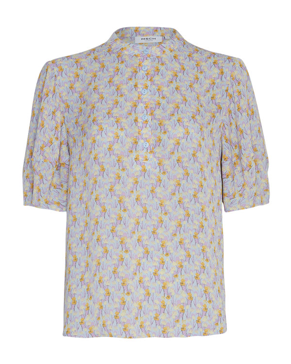 Moss Copenhagen Henriet Rikkelie 2/4 Bluse Blue Flowers