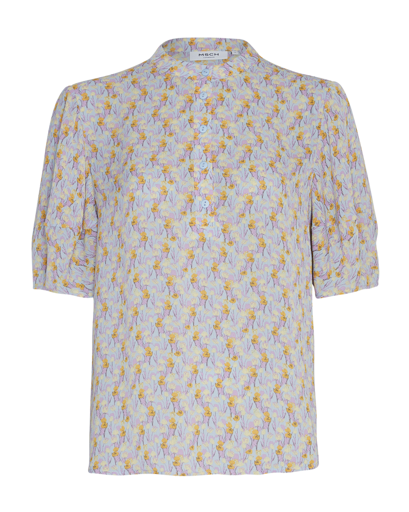 Moss Copenhagen Henriet Rikkelie 2/4 Bluse Blue Flowers