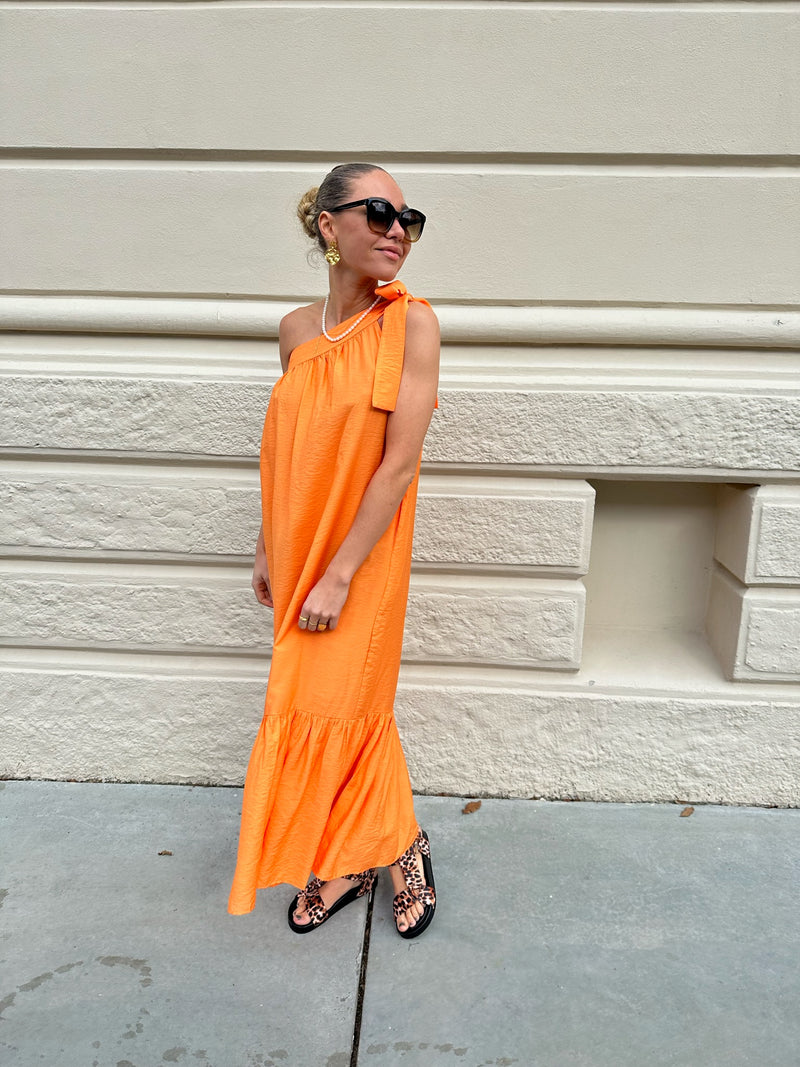 Co'Couture Callum Asym Kjole Orange