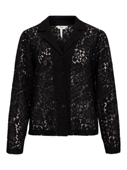 Object Ibi Thora L/S Shirt Skjorte Black