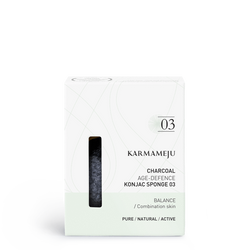 Karmameju Konjac Svamp 03 Charcoal