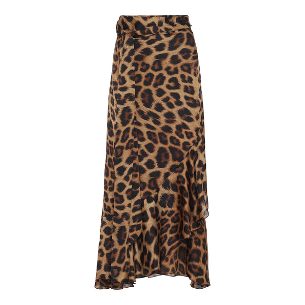 Karmamia Copenhagen Leopard Ruffle Wrap Nederdel