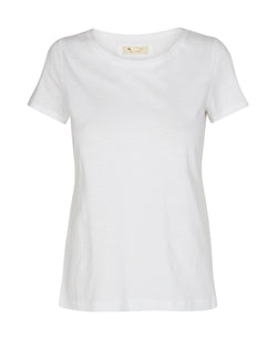 Mos Mosh Arden Organic O-SS T-shirt White