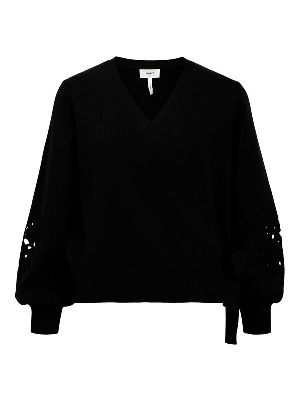 Object Reynard Wrap Cardigan Black