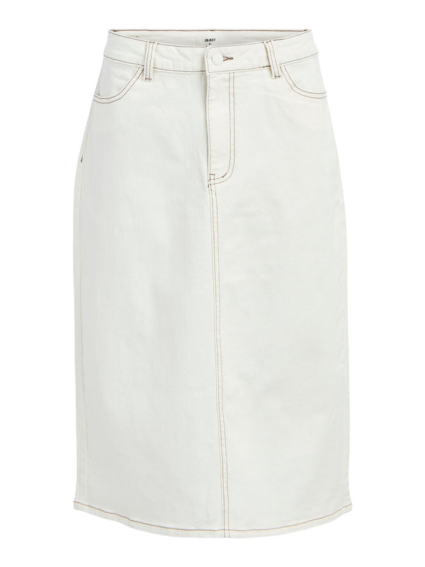 Object Rose MW Denim Skirt Cloud Dancer