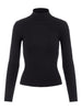 Pieces Crista Roll Neck Strik Black