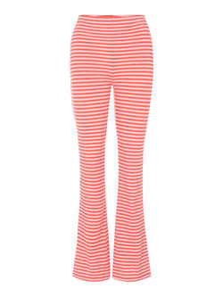 Pieces Laya HW Flared Bukser Cotton Candy Stripes