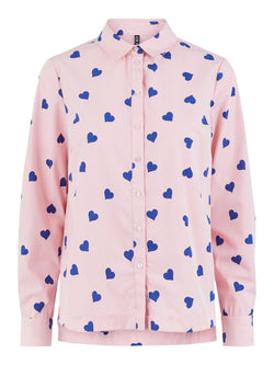Pieces Mova Skjorte Prism Pink/Mazarine Blue