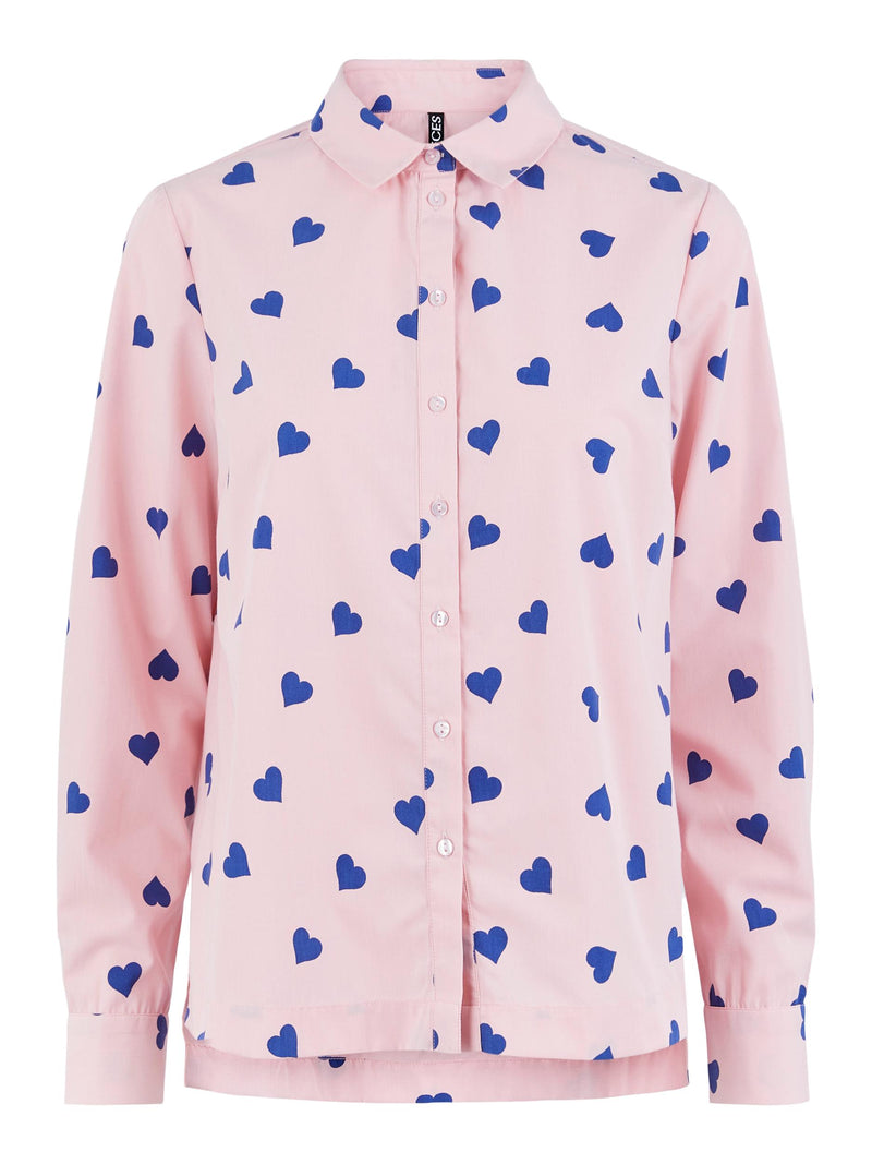 Pieces Mova Skjorte Prism Pink/Mazarine Blue