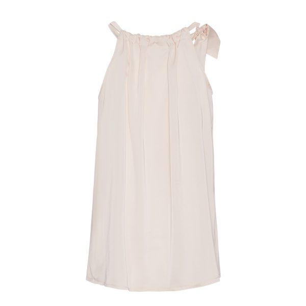 Karmamia Copenhagen Ruffle Tie Top Ivory