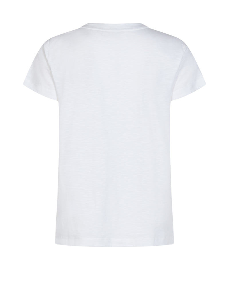 Mos Mosh Vee O T-Shirt Bright White