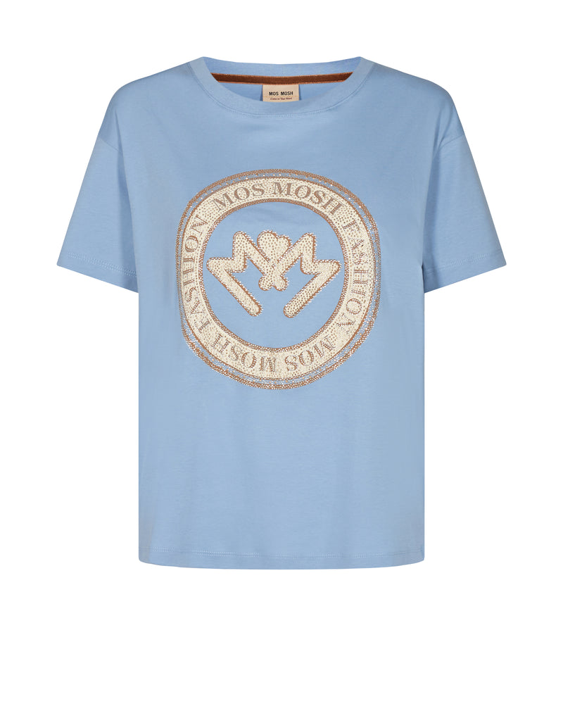 Mos Mosh Leah T-shirt Bel Air Blue