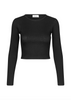 Modström Igor Crop Bluse Black