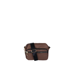 Black Colour Viggy Nylon Small Taske Brown