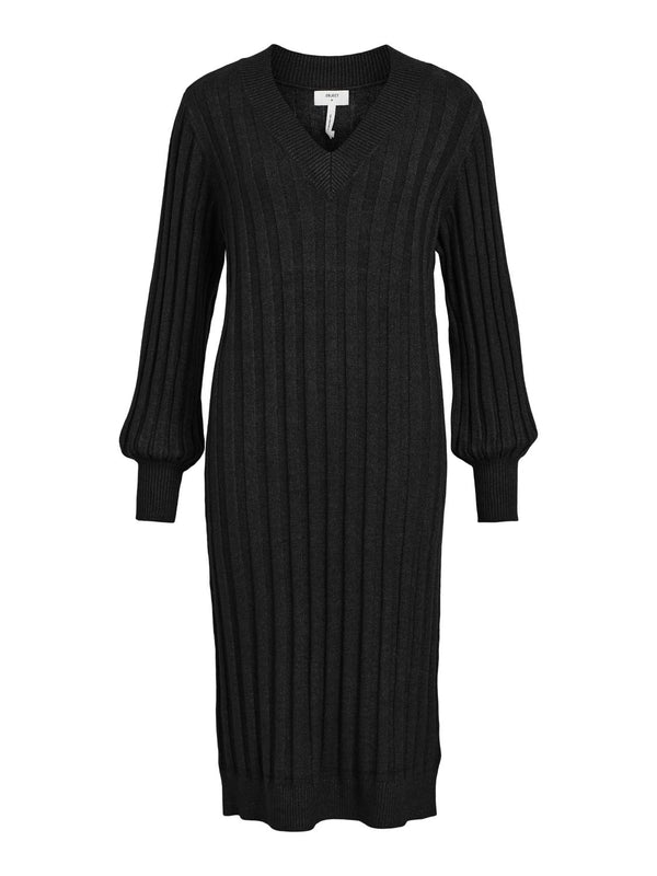 Object Alice L/S Knit Dress Black