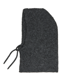 Object Milu Knit Balaclava Hue Dark Grey Melange