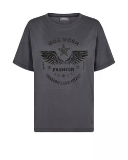 Mos Mosh Hebe Oversize T-shirt Asphalt