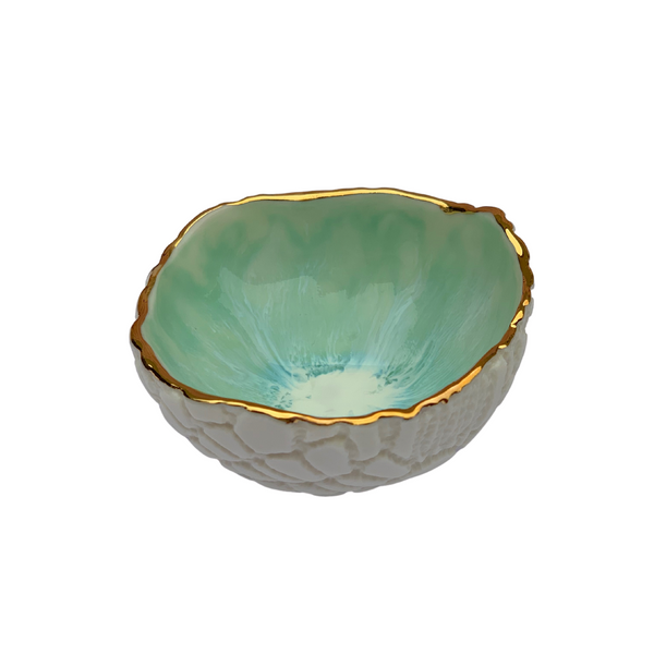 Keramik By Miabella Lille Grøn Smykkeskål