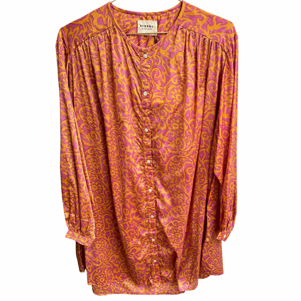 Sissel Edelbo Colombo Skjorte Kjole Orange Pink