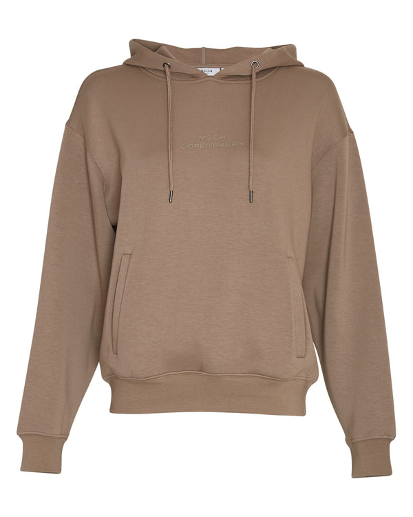 Moss Copenhagen Ima Q Logo Sweatshirt Walnut