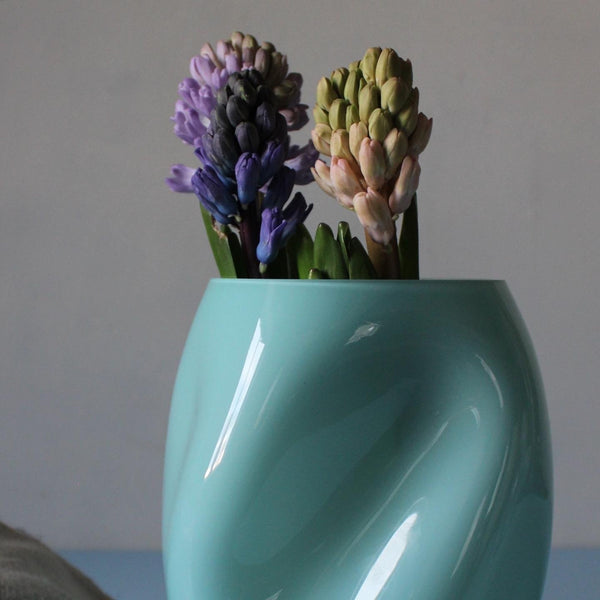 Anna Von Lipa Squeeze Opal Vase Aquamarine