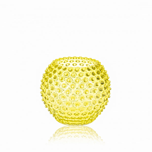 Anna Von Lipa Hobnail Globe Vase 18 cm Citron