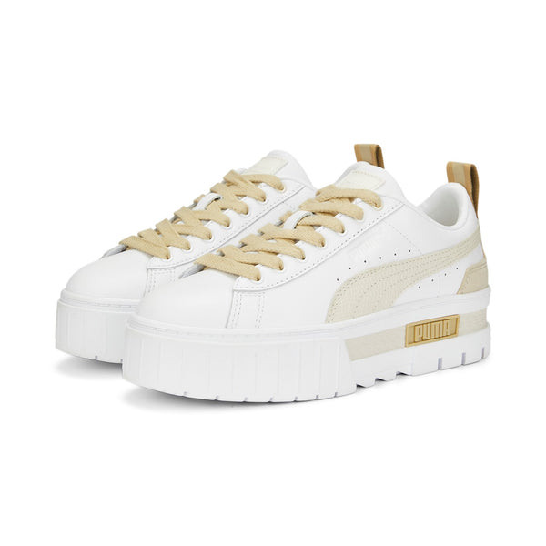 Puma Mayze Luxe Sneakers White-Pale Khaki