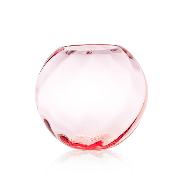 Anna von Lipa Swirl Globe Vase 18cm Rosa