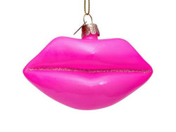 Vondels Glas Ornament Pink Læber